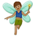 🧚🏽‍♂️ man fairy: medium skin tone display on Samsung